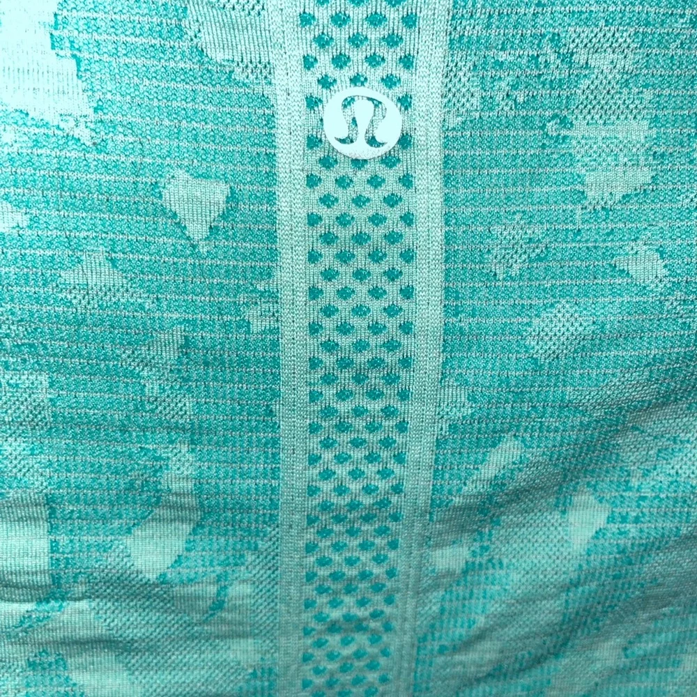 LULULEMON SEAWHEEZE SWIFTLY TECH LS CREW HEATHERED BALI BREEZE SIZE 6